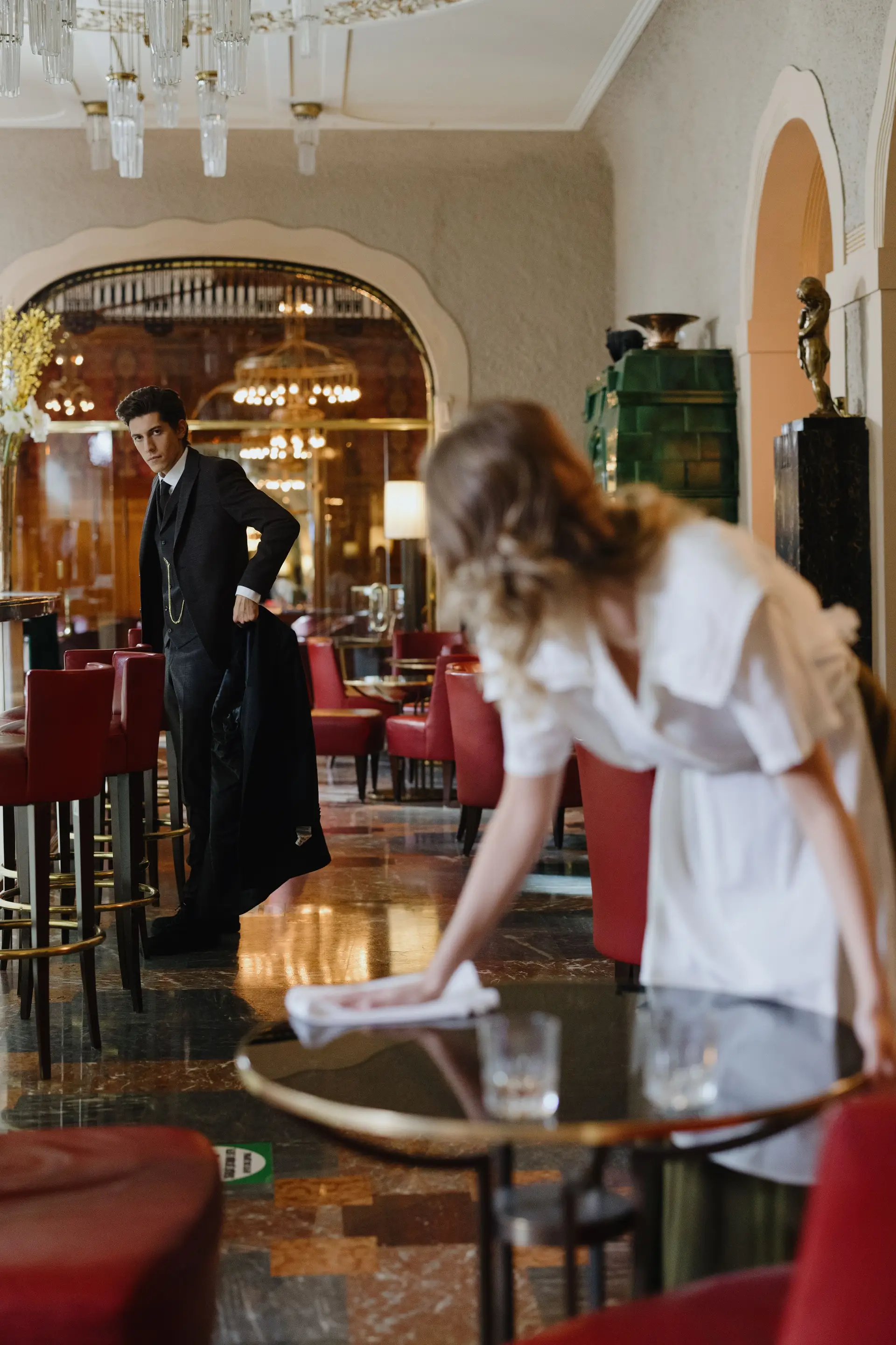 Feines Restaurant-Ambiente